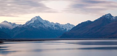 Mount cook Sunset New Zealand clipart