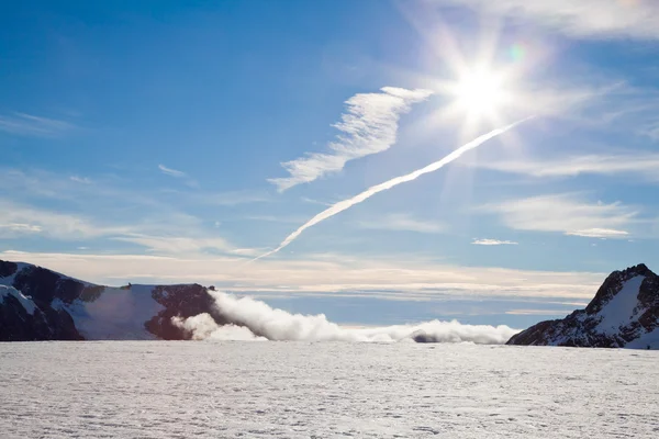 Льодовик Франц Жозеф новий Зеландія — стокове фото