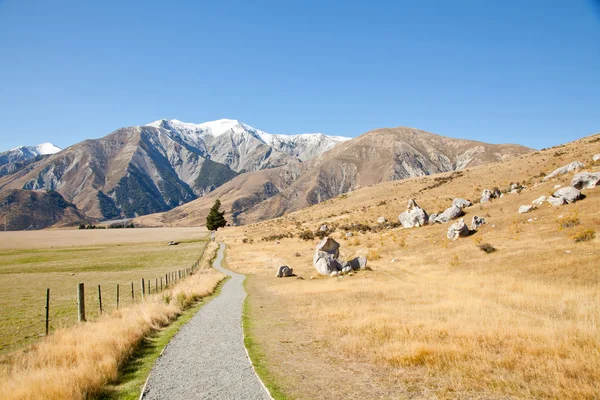 Castello collina Passo dell'Arhur Parco Nazionale della Nuova Zelanda — Foto Stock