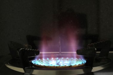 Gas burner from a stove clipart