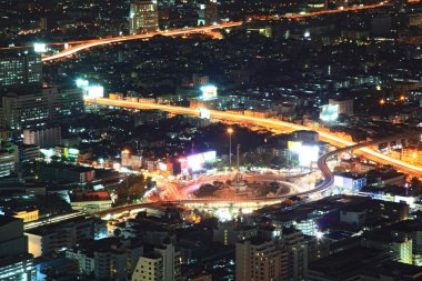 Bangkok aerial view Cityscape clipart