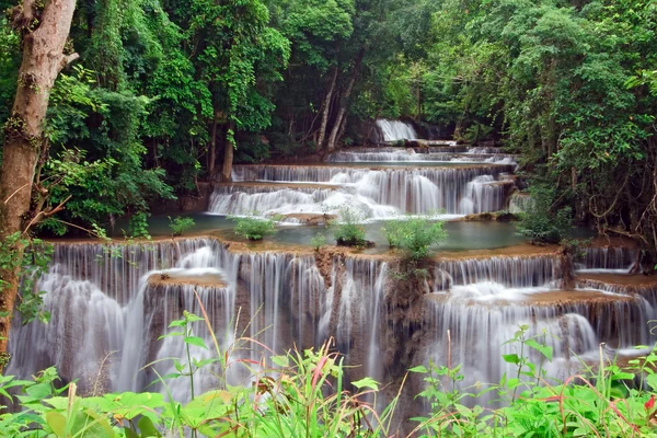 Huay Mae Khamin Waterfall — Stock Photo, Image