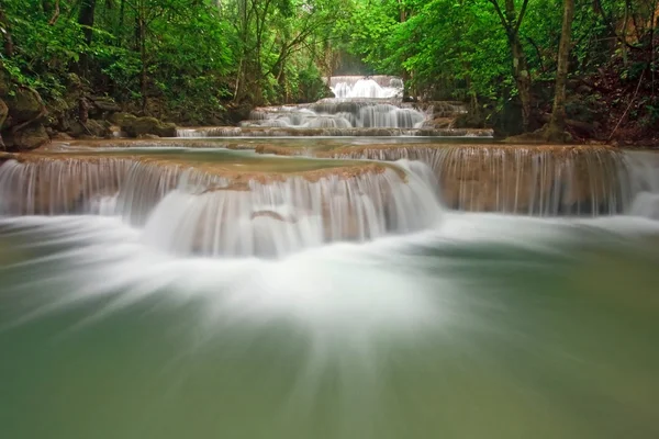 Huay Mae Khamin Waterfall First Level — Stock Photo, Image