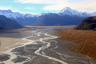 Tasman glacier mount cook clipart