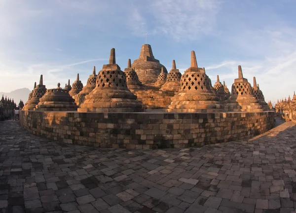 Architettura Tempio di Borobudur — Foto Stock