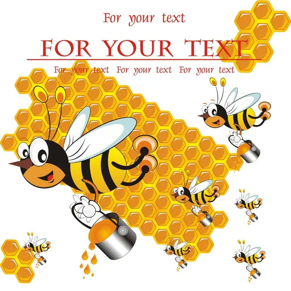 Fond de miel abstrait — Image vectorielle