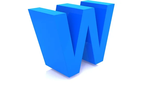 Синій алфавіт ізольовано на білому — стокове фото