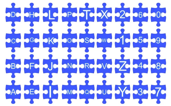 Алфавіту головоломки — стокове фото