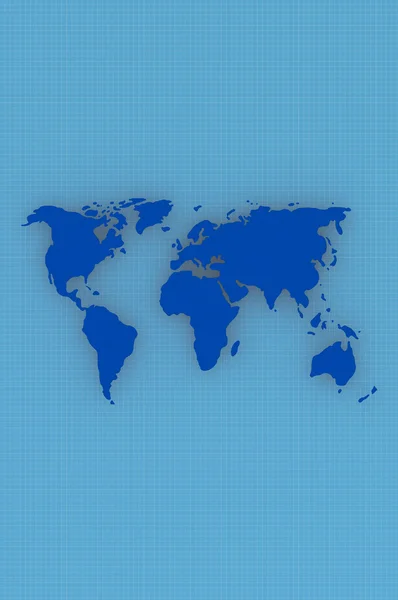 Kaart van de wereld voor achtergrond — Stockfoto