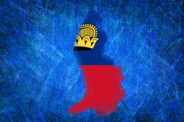 Grunge dokulu bayrak