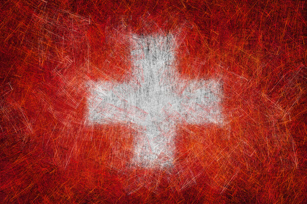 Grunge textured flag