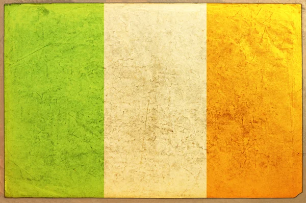 Flag on aged paper texture — Stock Photo, Image