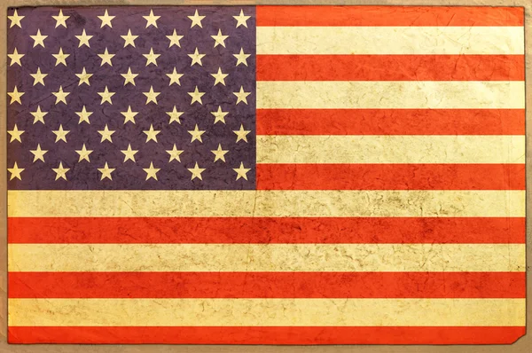 Flag on aged paper texture — Stock Photo, Image