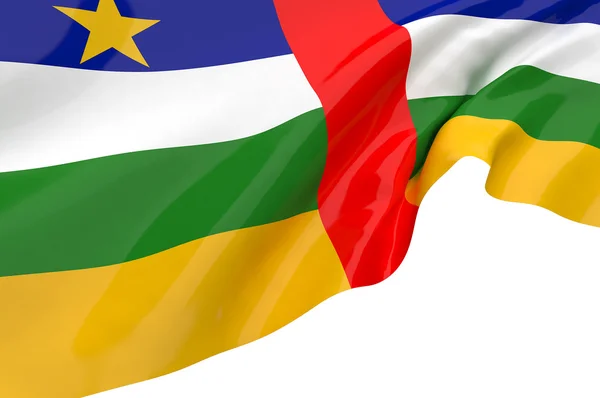 Флаги Центральноафриканской Республики — стоковое фото