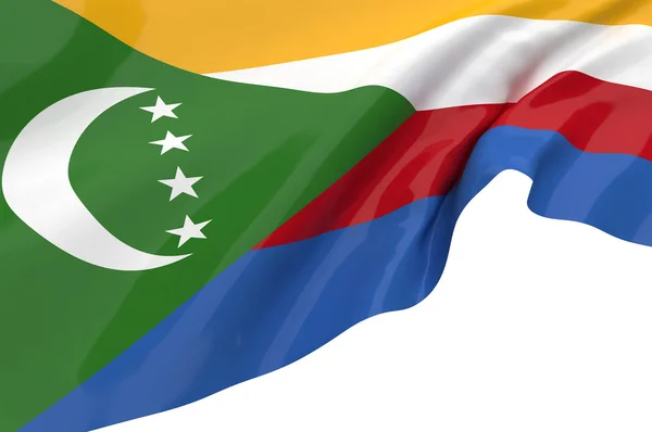 Flagi Komorów — Zdjęcie stockowe