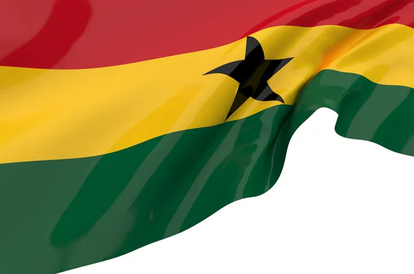 Flaggen der Ghanas — Stockfoto