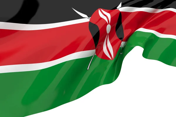 Flaggor i kenya — Stockfoto