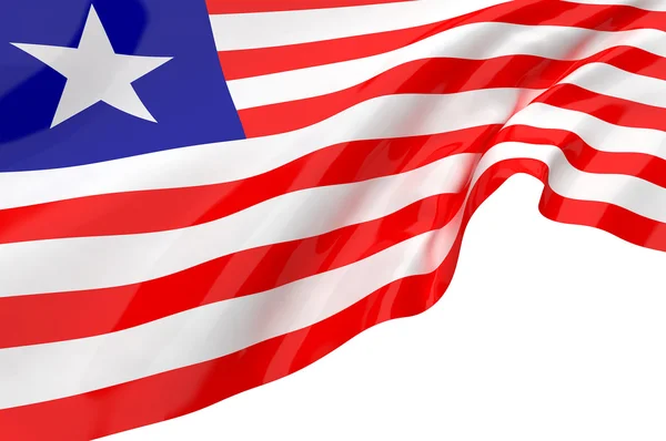Flaggen Liberias — Stockfoto