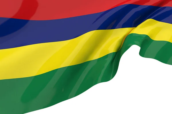 Flagi Mauritiusa — Zdjęcie stockowe