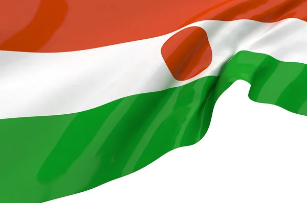 Vlajky Niger — Stock fotografie