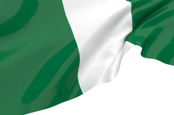 尼日利亚的旗子 — 图库照片