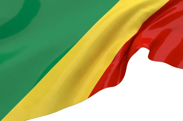 Vlajky republiky Kongo — Stock fotografie