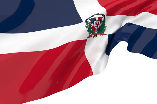 Drapeaux de République dominicaine — Photo