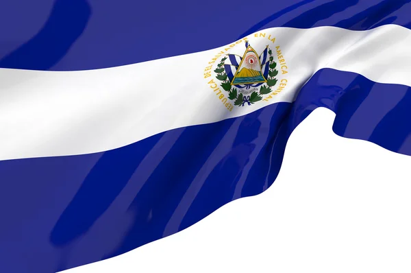 Flags of El Salvador — Zdjęcie stockowe