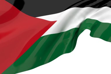 Illustration flags of Palestine clipart