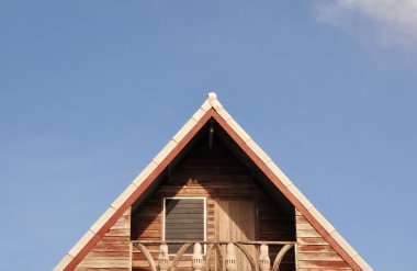 Gable roof of house clipart