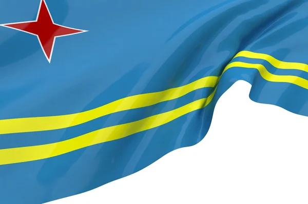 Lijst van vlaggen van aruba — Stockfoto