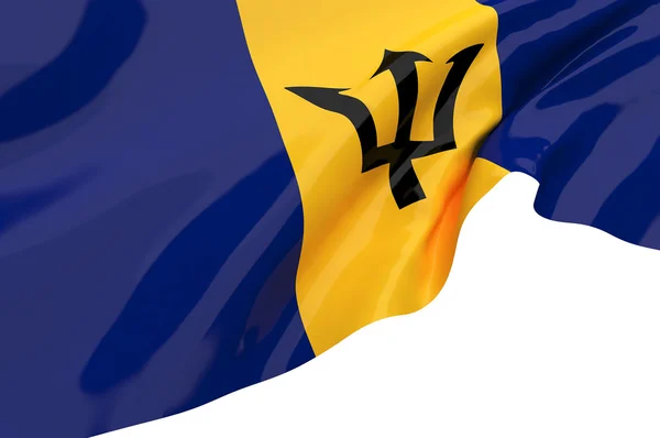 Lijst van vlaggen van barbados — Stockfoto