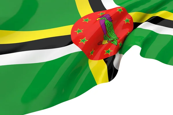 Flags of Dominica — Zdjęcie stockowe