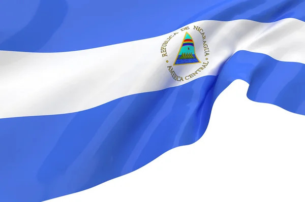 Flags of Nicaragua — Stok fotoğraf