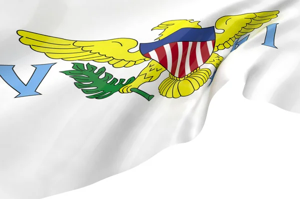Illustration flag of Virgin Islands — Stock Photo, Image