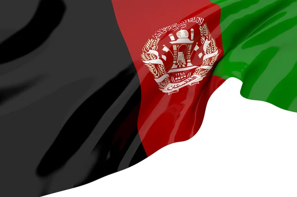 Bandeiras ilustrativas do Afeganistão — Fotografia de Stock