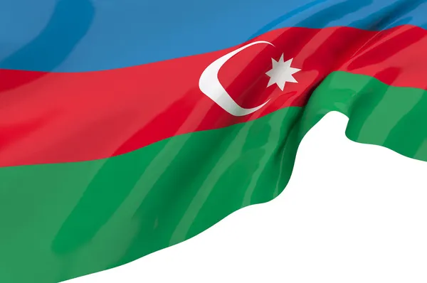 Illustration flags of Azerbaijan — Stock Photo, Image