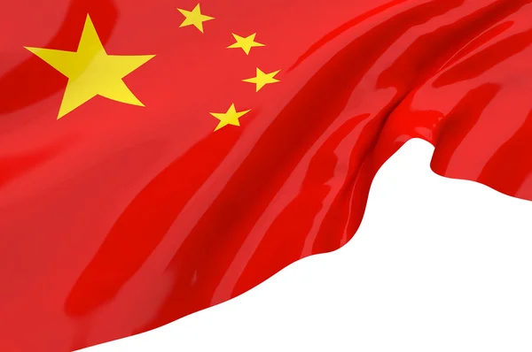 Illusztráció zászlók, Kína — Stock Fotó