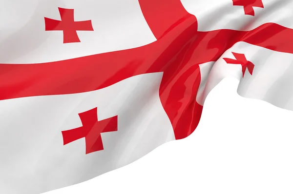 Ilustracja flagi Gruzji — Zdjęcie stockowe