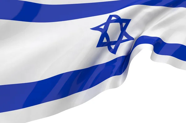 Illustration flaggor av israel — Stockfoto