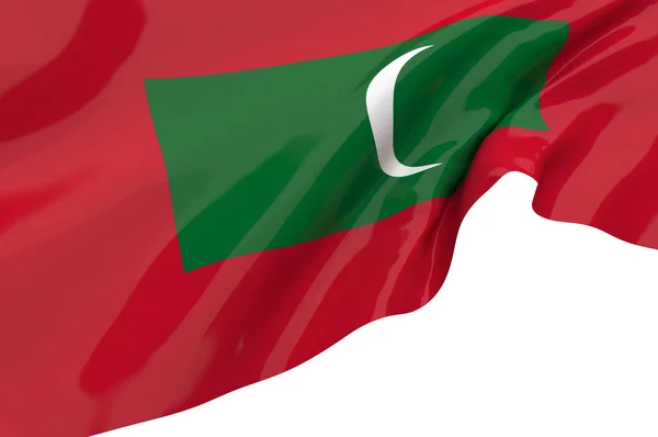 Illustratie vlaggen van de Maldiven — Stockfoto
