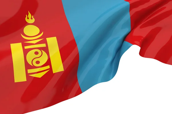 Bandeiras de ilustração da Mongólia — Fotografia de Stock