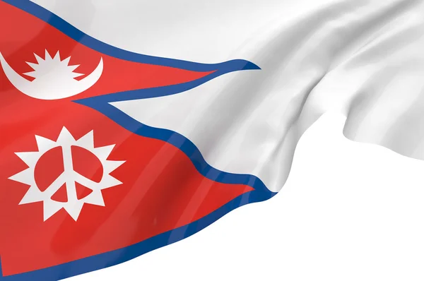Ілюстрація прапори Непалу — стокове фото