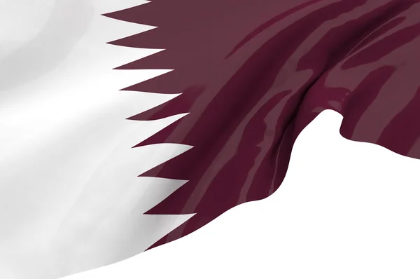 Illustration flags of Qatar — Stock Photo, Image