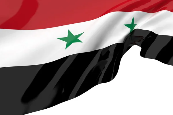 Bandeiras ilustrativas da Síria — Fotografia de Stock