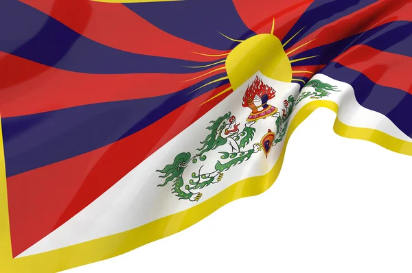 Bandeiras ilustrativas do Tibete — Fotografia de Stock