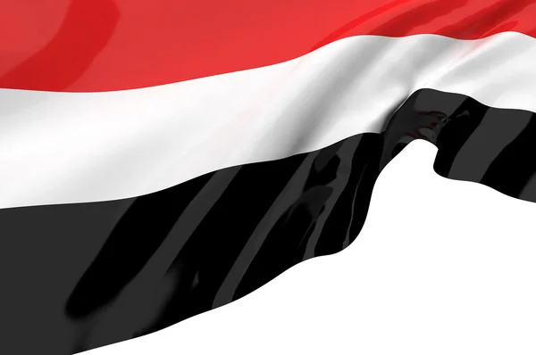 Obrázek vlajky z Jemenu — Stock fotografie