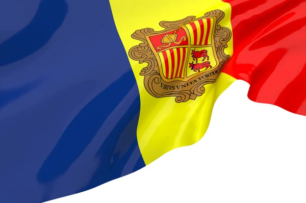 Andorra bayrakları — Stok fotoğraf