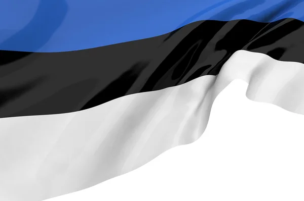 Vlajky z Estonska — Stock fotografie