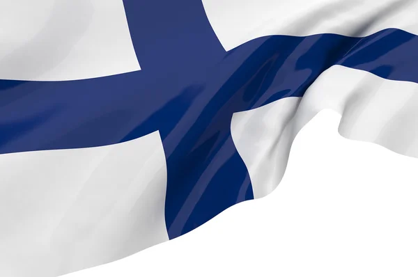 Flags of Finland — стокове фото